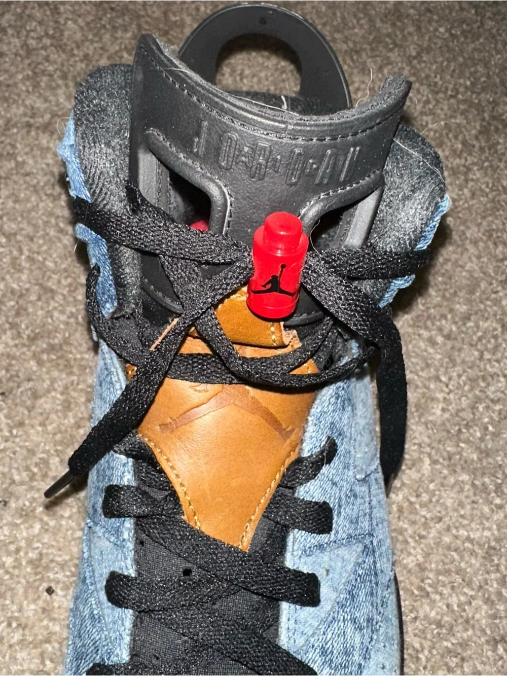 Air Jordan 6 Washed Denim Sneakers- Used 2019 Discontinued